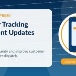 Courier tracking and real time shipment updates on mobile screen