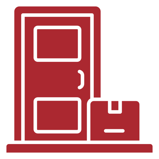 Door-to-door pickup and delivery service icon