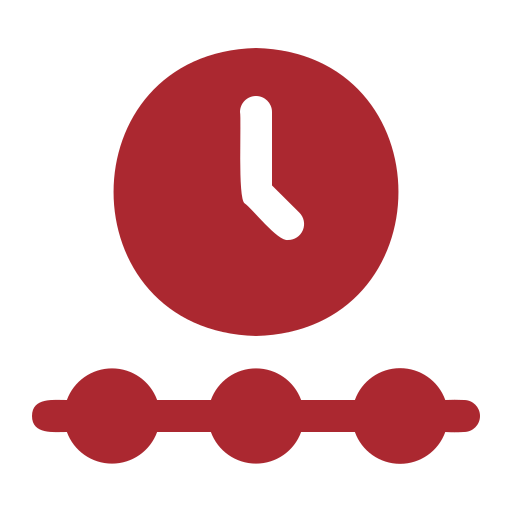 Timeliness and on-time delivery commitment icon